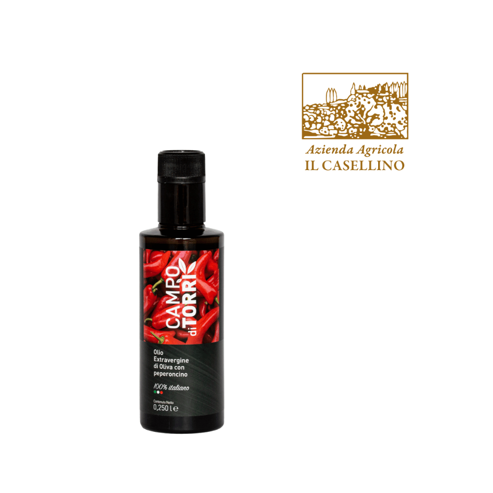 Olio Extra vergine d’Oliva con peperoncino “Campo di Torri”